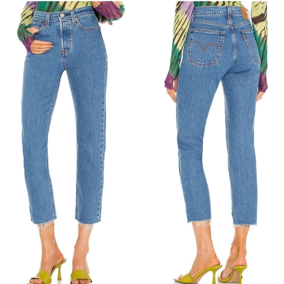 Levi's Wedgie Straight Jeans Jazz Wave - Picture 2 of 6